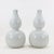 Pair of Mid 20th Century Celadon Glazed Triple-Neck Double Gourd Vases For Sale - Image 10 of 10