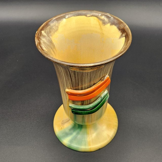 1930s Art Deco Ceramic Vase, 1930s For Sale - Image 5 of 9