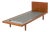 Vintage Teak Bed by Hans Wegner for Getama, 1960s For Sale
