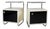 Czech Bauhaus Bedside Tables in Chrome-Plated Steel, 1940s, Set of 2 For Sale