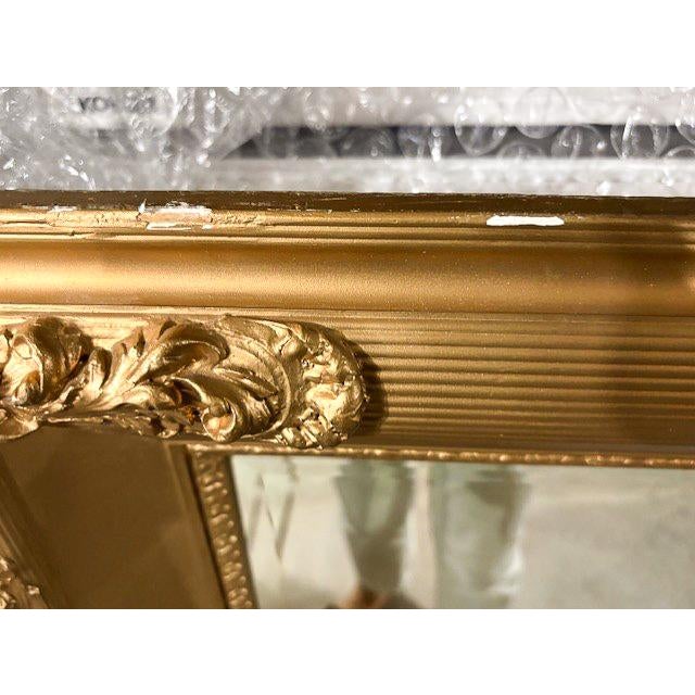 Vintage Gold French Wall Mirror For Sale - Image 4 of 6