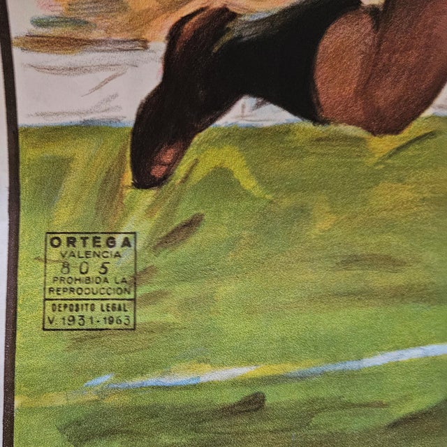 Football Match in Valencia by Poster, 1963 For Sale - Image 3 of 6