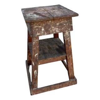 20th Century Wood Sculpting Stand For Sale