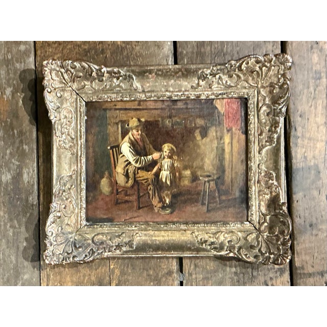 19th Century Vintage Original Oil on Canvas For Sale - Image 5 of 12