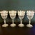 Vintage Frosted Federal Glass Goblets - Mid-Century Modern Glasses Gold Stripe - Set of 4 For Sale In Miami - Image 6 of 7