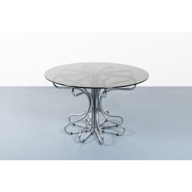 Metal Sculptural Italian Table, 1970s For Sale - Image 7 of 8