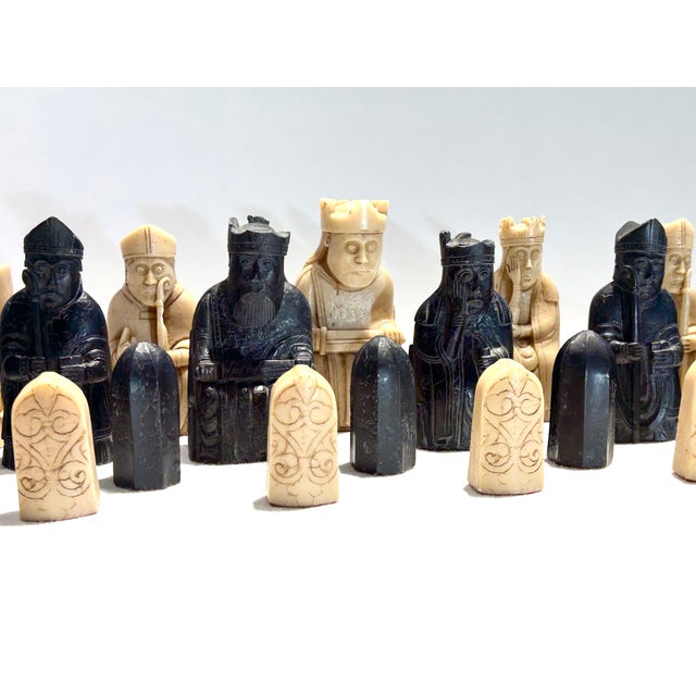 Set of 32 Vintage Isle of Lewis Chess Pieces For Sale In Phoenix - Image 6 of 17