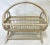 1970's Vintage Whitewashed Bent Bamboo Magazine Rack For Sale - Image 4 of 12