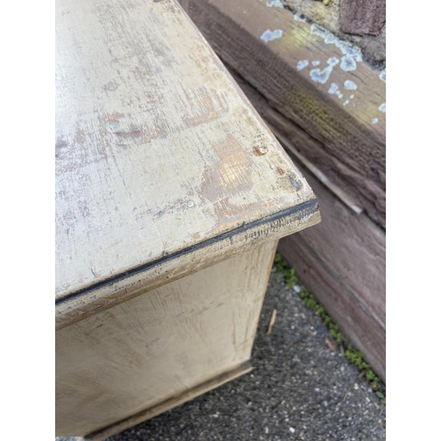 French Alsace Farmer Painted Buffet, 1890s For Sale - Image 11 of 14