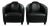 Black Cowhide Aviator Armchairs, Set of 2 For Sale