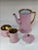 Art Deco 1940s Carlton Ware Pink Demitasse Set With Gold Gilt Trim- 11 Pieces For Sale - Image 3 of 15