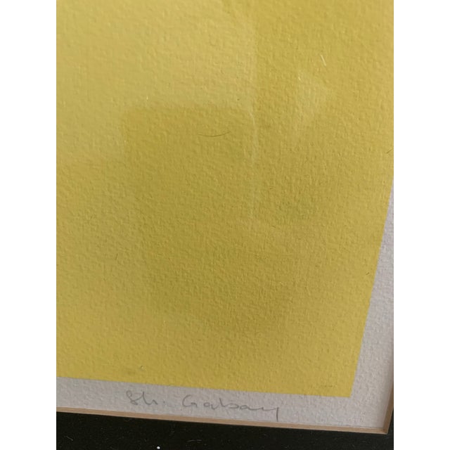 1980s 1980s Original Hard Edge Abstract Lithograph Artist Signed and Numbered For Sale - Image 5 of 7