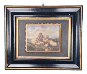 Palizzi, Bucolic Scene, Oil on Panel, Late 19th Century