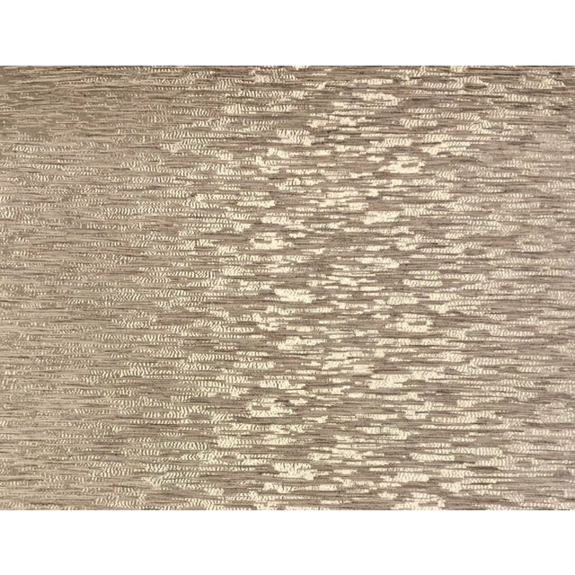 2020s Caracole Modern Gray and Silver Abstract Designer Fabric - 20 Yards For Sale - Image 5 of 5