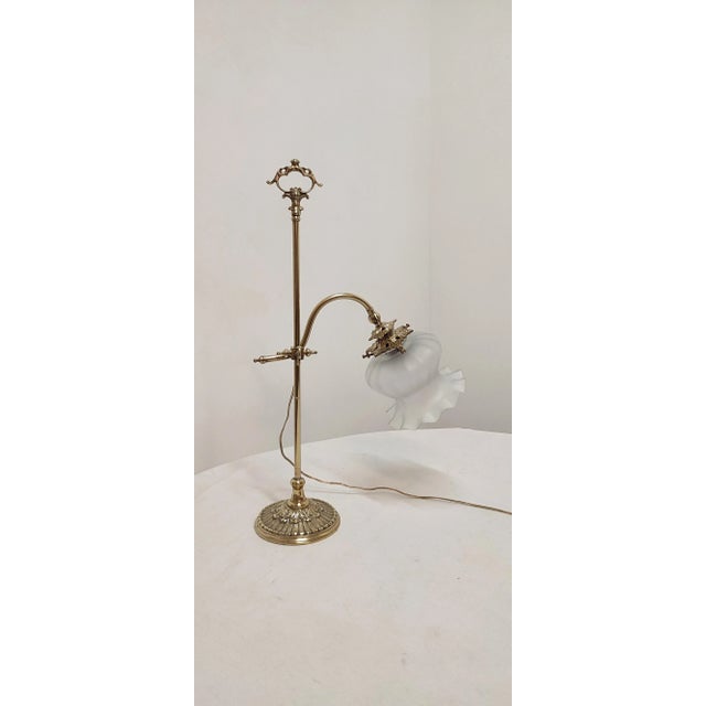 Catalan Modernist Bronze Table Lamp, Spain, 1900s For Sale - Image 10 of 16