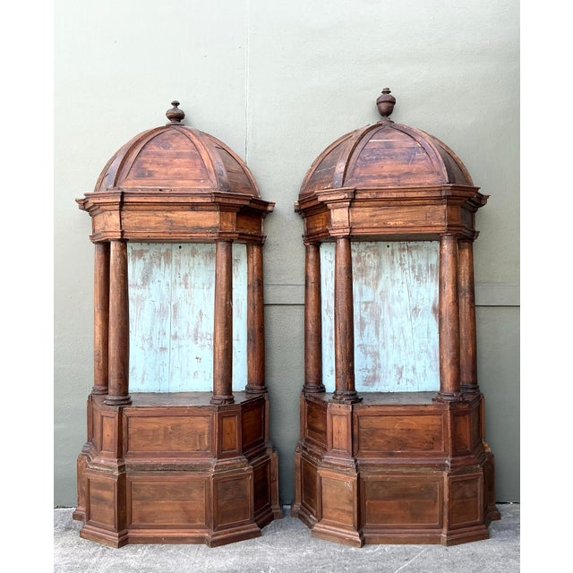 Vintage Boho 19th Century Spanish Sculpture Niches - A Pair For Sale - Image 12 of 12