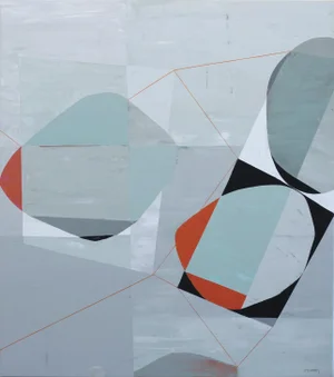 Abstract "Dynamic Tension 3" Original Artwork by Heny Steinberg