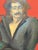 Mid-Century Modern Large 1970s Abstract Oil Painting Portrait, Man in a Suit, Newly Framed For Sale - Image 3 of 10