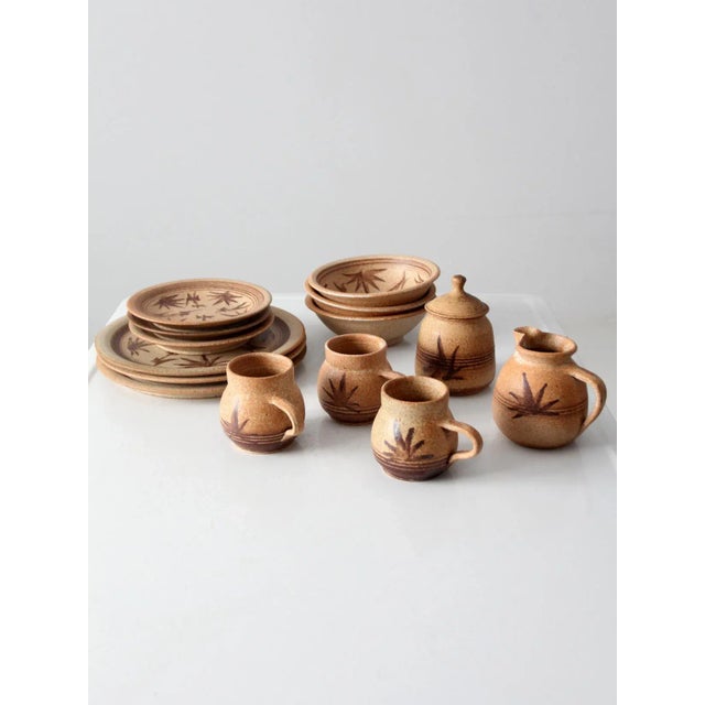 1980s Tygart River Pottery Serving Dishes Set of 14 For Sale - Image 12 of 12