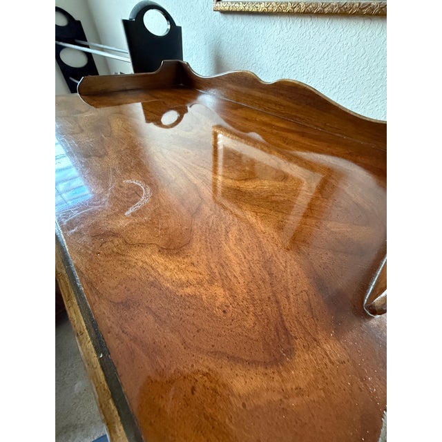 Wood Mid 20th Century French Provincial Jewelry Chest / Petite Secretary Cabinet by Drexel Heritage For Sale - Image 7 of 11