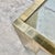 Monumental Vintage Brass & Glass Square Coffee Table, Cityscape Manner, 48 X 48 For Sale - Image 14 of 18
