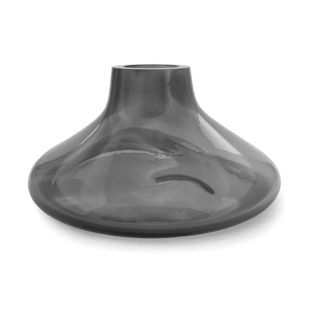 Contemporary Makemake Silver Smoke L Vase and Bowl by Eloa, Set of 2 For Sale - Image 3 of 9