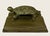 Art Nouveau 8.5” High, a Very Nice Stand With a Hunting Dog and an Opalescent Jack in the Pulpit Vase, Marked James W. Tufts Quadruple Plate, Excellent Condition. For Sale - Image 3 of 6