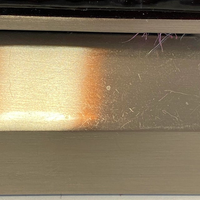 Vintage MidCentury Modern Wavy Amber Glass Table Lamps - a Pair For Sale - Image 10 of 12