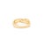 Gold Crossover Natural Diamond Engagement Ring Size 6 For Sale - Image 8 of 12