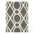Robert Allen Custom Made, Robert Allen Bamboo Lattice Gray Blue Ivory- Pair of Drapery Panels For Sale - Image 4 of 4