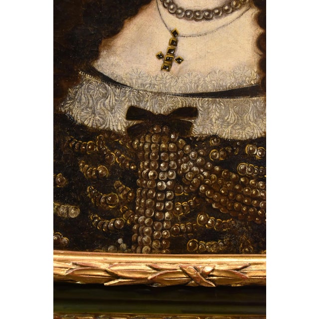 Jan Van Gelder, Portrait of Duchess Vittoria Farnese d'Este, 1670, Oil on Canvas, Framed For Sale - Image 11 of 15
