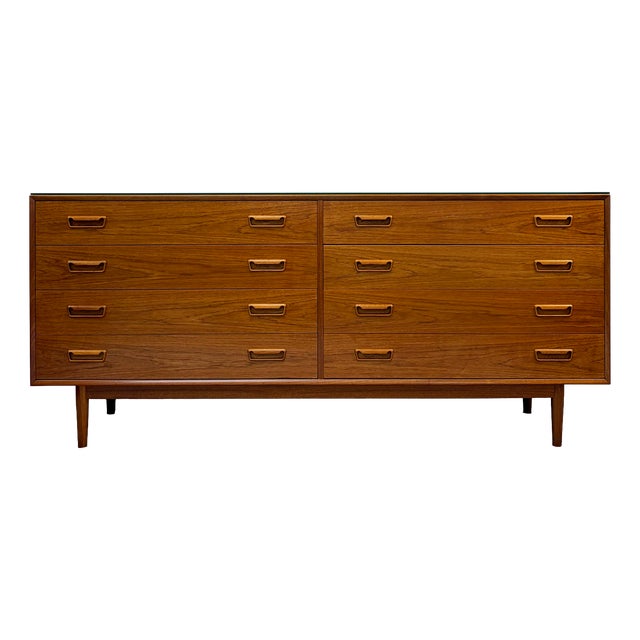 Danish Modern Teak Eight-Drawer Sideboard, 1960s For Sale