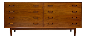 Danish Modern Teak Eight-Drawer Sideboard, 1960s