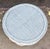 Vintage White Wicker and Rattan Side Table With Scalloped Skirt For Sale In Los Angeles - Image 6 of 15