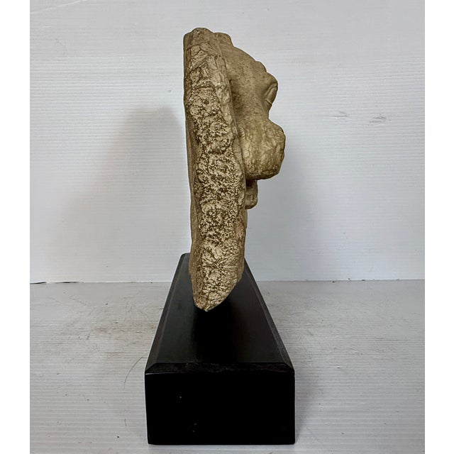 Mediterranean Mid 20th Century Horse Head Casted Sculpture For Sale - Image 3 of 12