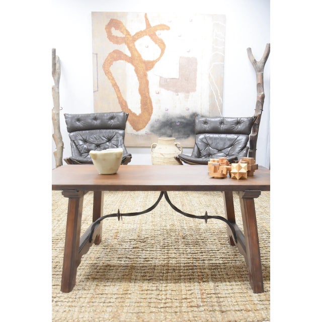 Spanish 1930s Spanish Walnut Coffee Table For Sale - Image 3 of 3