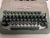 Mid-Century Jewell Underwood Typewriter in Green For Sale - Image 9 of 12