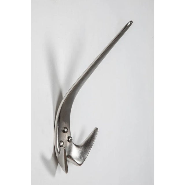 Silver Carl Auböck Model #4056 Nickel-Plated Hook For Sale - Image 8 of 12