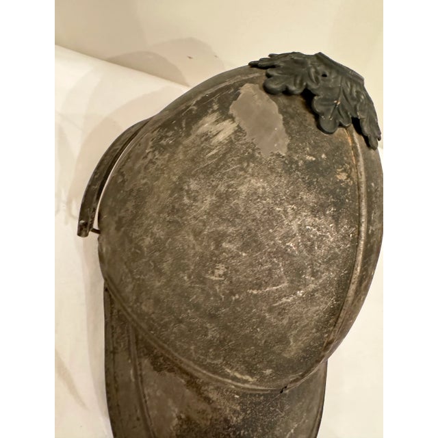 Antique European Military Metal Helmet For Sale - Image 4 of 9