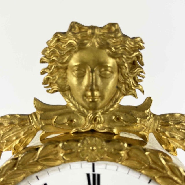 Metal Antique Gilded Bronze Table Clock, 1800s For Sale - Image 7 of 15