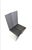 Sculptural pair of aluminum chairs with leather detachable seat , the chairs are impressive from every angle and are...