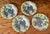 Traditional Mid 20th Century Italian Grape Majolica Small Dessert Plates - Set of 4 For Sale - Image 3 of 6