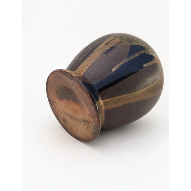 Unsigned mid-century studio pottery vase by Robert Maxwell, from the same collector’s estate as another Robert Maxwell...