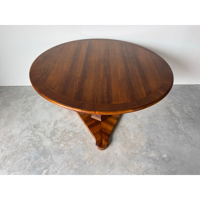Wood Vintage Henredon Round Dining Table With Pedestal Base For Sale - Image 7 of 12