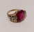 Amtique 18kt Gold Ring with Garnet and Precious Stones, 1890s For Sale - Image 10 of 18