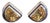 Lori Bonn Sterling Silver Citrine Clip on Earrings, Pair For Sale