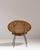 1960s French Mid- Century Modern Rattan Woven Chair with Upholstered Seat For Sale - Image 10 of 15