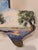 Great looking vintage small painting on a Texas shaped wood board by Texas Artist Doris Pfullmann Reimers of Seguin...