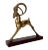 Mid-Century Brass Ram Bookend For Sale