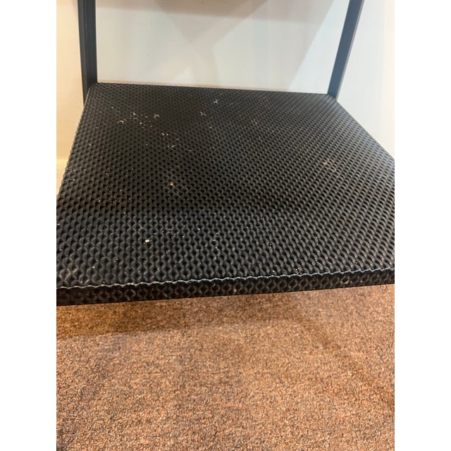 1950s 1950s Simmons Black Metal Side Table For Sale - Image 5 of 8
